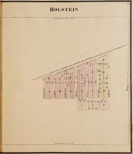 1884 map of the town of Holstein