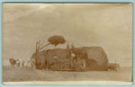  stacking hay near Arthur, Iowa