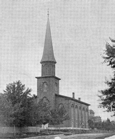 old brick steeple