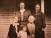 Viola Ballou Brown, Lydia Ballou Chapman, Ella Ballou Baker, Lillie Baker Johnson & Betty, Jones Co., Iowa