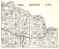 1930 Plat Map Denmark