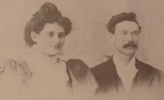 Clarence & Maude Benson - wedding photo