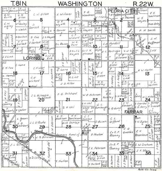 Washington Township, Polk Co., Iowa 1930 Hixson