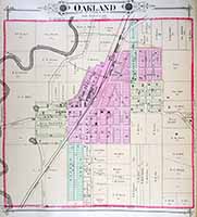 Town Map of Oakland 1885