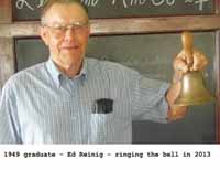 Edward Reinig Ringing School Bell at Museum