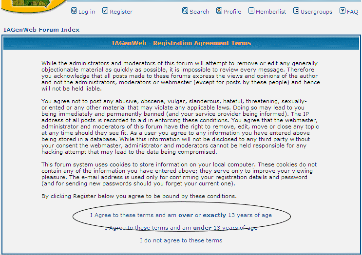 Registration Agreement Form