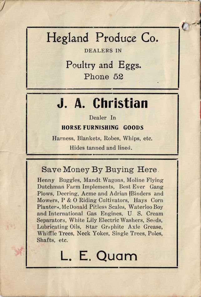 1913 Roland Telephone Directory image 22