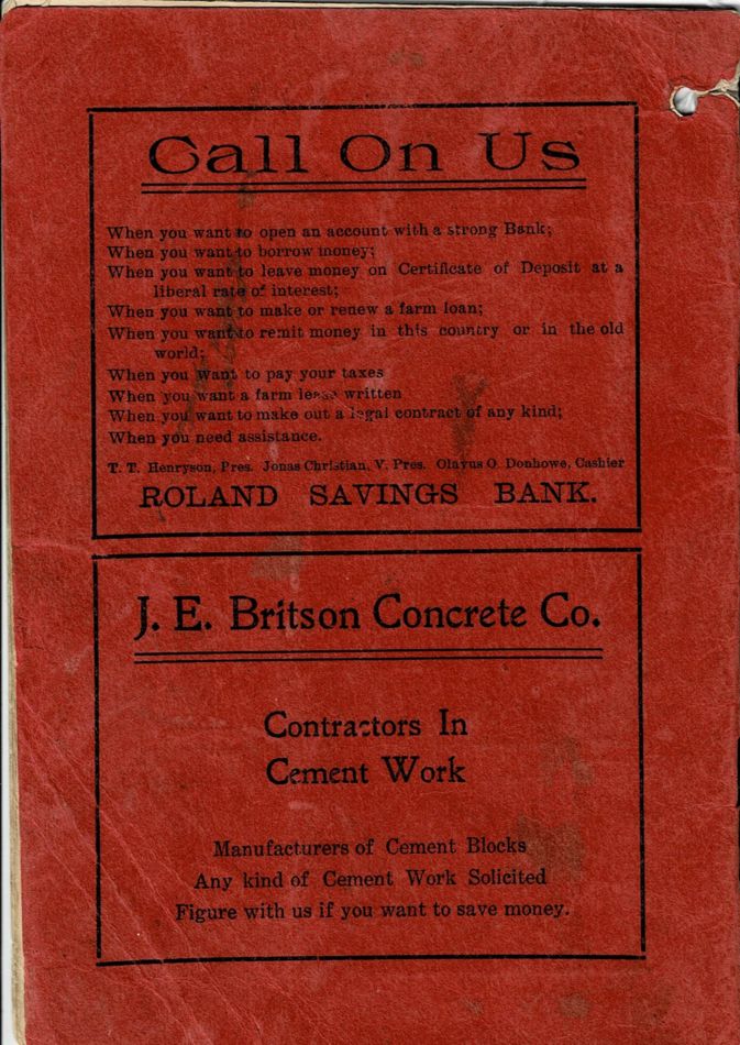 1913 Roland Telephone Directory image 24