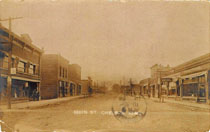 main street in Chelsea, IA