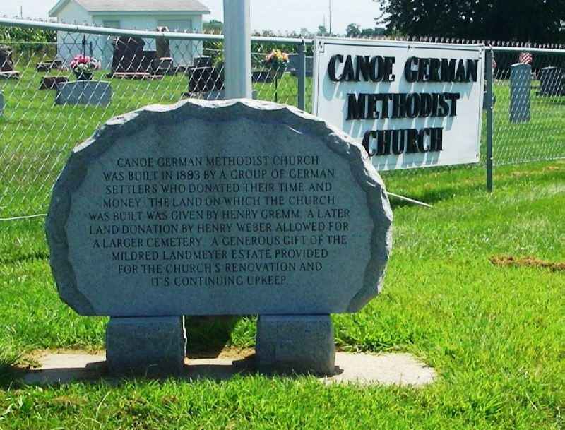 Canoe German Methodist cemetery Photo by Bill Waters