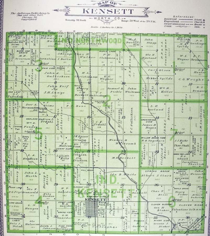 Kensett Township, 1913