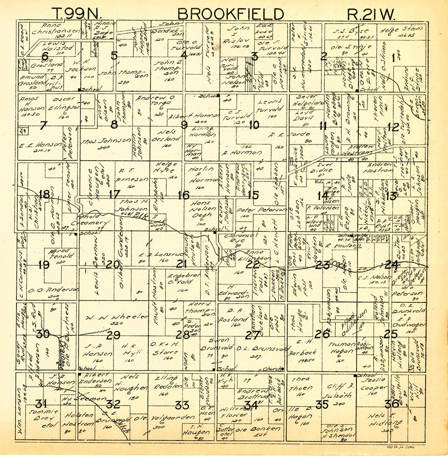 Brookfield Township, 1930