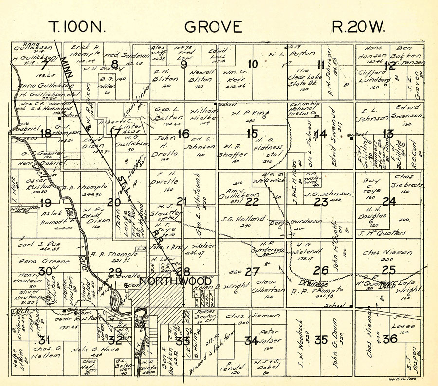 Grove Township, 1930