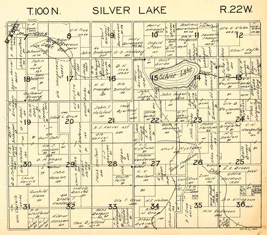 Silver Lake Township, 1930